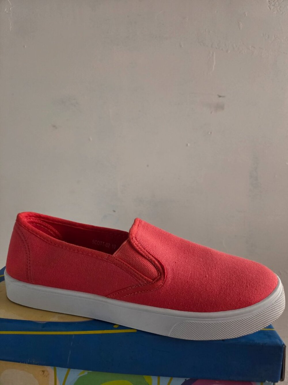 Refresh SCOTT-02 canvas slip-on loafers, Sz 10